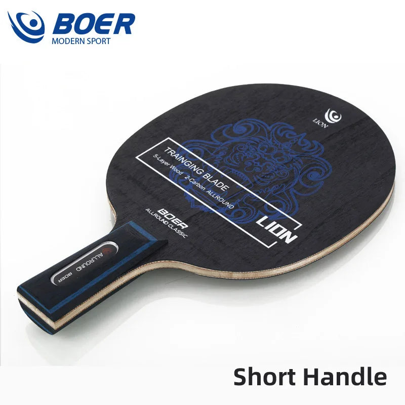 Boer Lion Table Tennis Blade 5+2 Wood Ping Pong Blade Good for Attack with Fine Control
