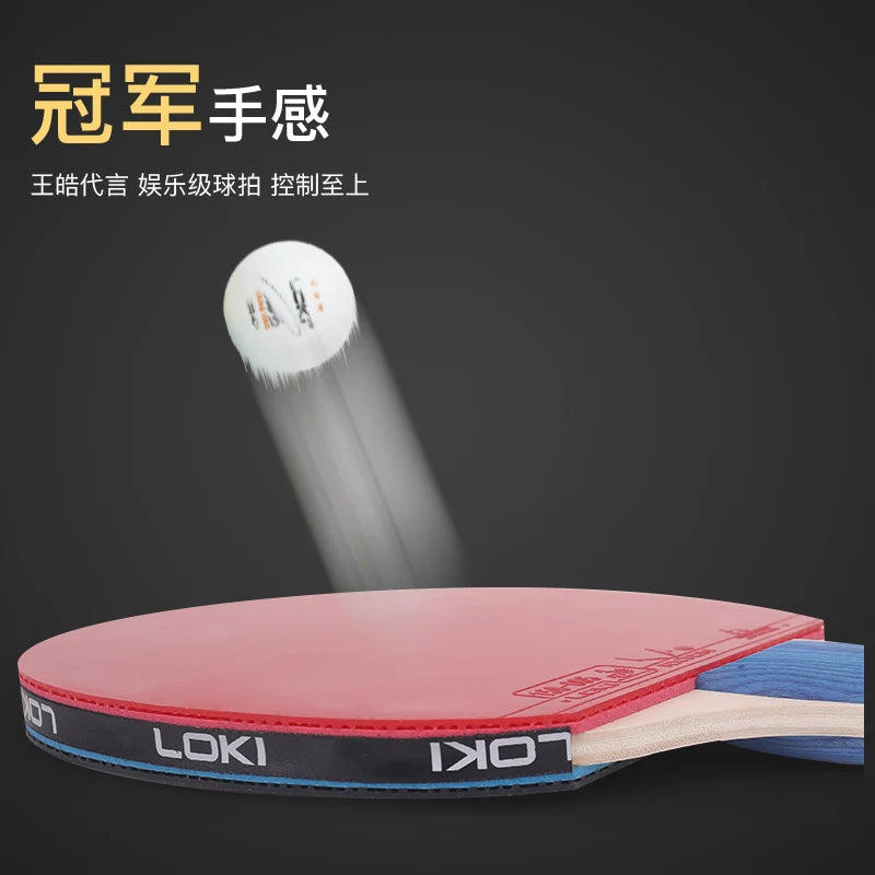 LOKI K3000 FL Long Handle Table Tennis Racket PingPong Rackets with RXTON 1 Ping Pong Rubber For beginner entry-level
