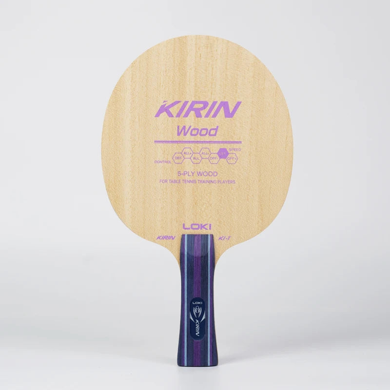 Original LOKI Kirin K3 Table Tennis Blade 5 Wood 2 Carbon Ping Pong Paddle Beginner Training Ping Pong Racket OFF+ with Loki Bag