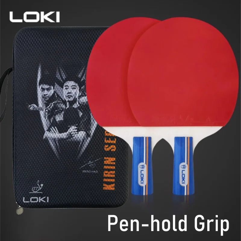 LOKI K1000 K3000 K5000 Table Tennis Rackets Set with 2 Pcs Ping Pong Paddle, 2 Original Balls & 1 Carrying Case