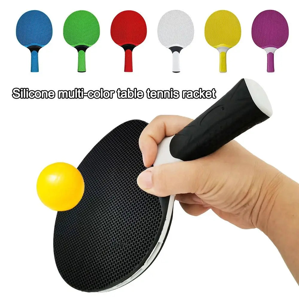 Comfortable Grip Table Tennis Rackets Silicone Professional Table Tennis Bats Ping Pong Racket for Student Beginner