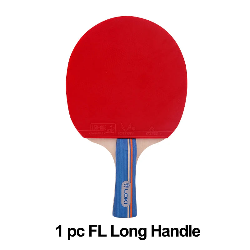 LOKI K3000 FL Long Handle Table Tennis Racket PingPong Rackets with RXTON 1 Ping Pong Rubber For beginner entry-level