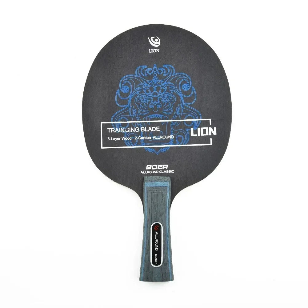1pc Table Tennis Racket Bottom Plate Carbon Fiber & Aryl Group Fiber Table Tennis Blade 7 Ply Pong Blade Paddle