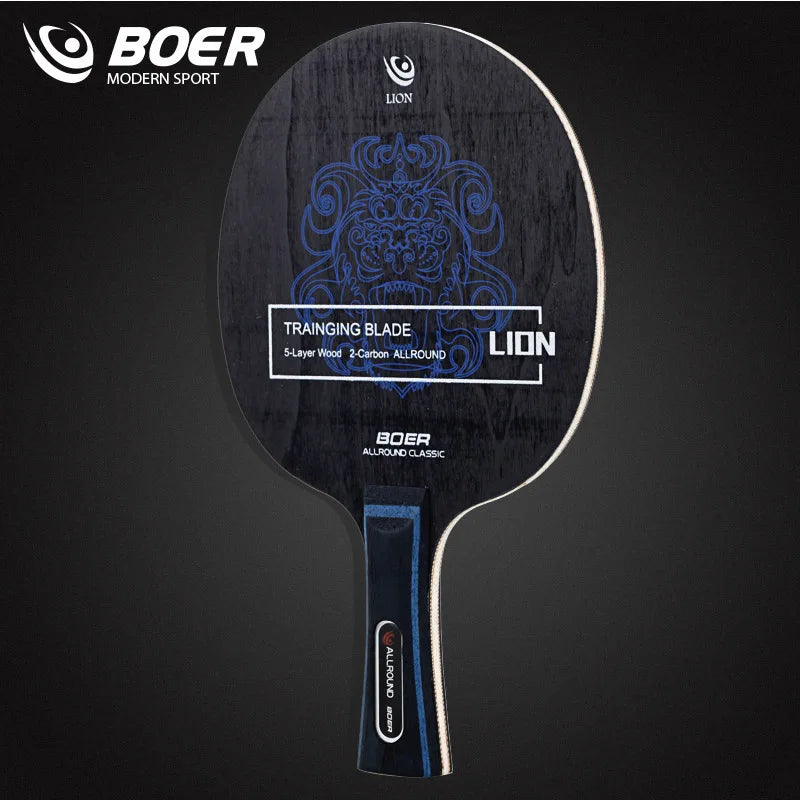 Boer Lion Table Tennis Blade 5+2 Wood Ping Pong Blade Good for Attack with Fine Control