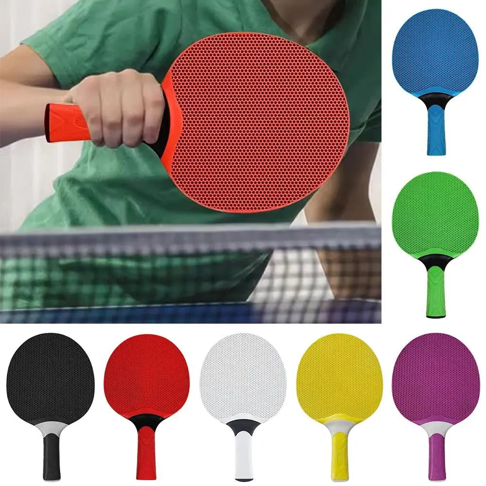 Comfortable Grip Table Tennis Rackets Silicone Professional Table Tennis Bats Ping Pong Racket for Student Beginner