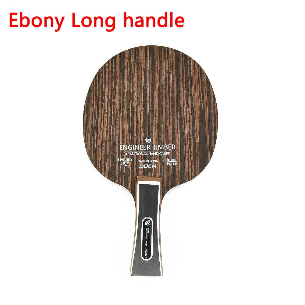 Ebony Wood Dalbergia Table Tennis Racket 5 Layers Ping Pong Blade Paddle Professional Horizontal board Ping Pong Racket