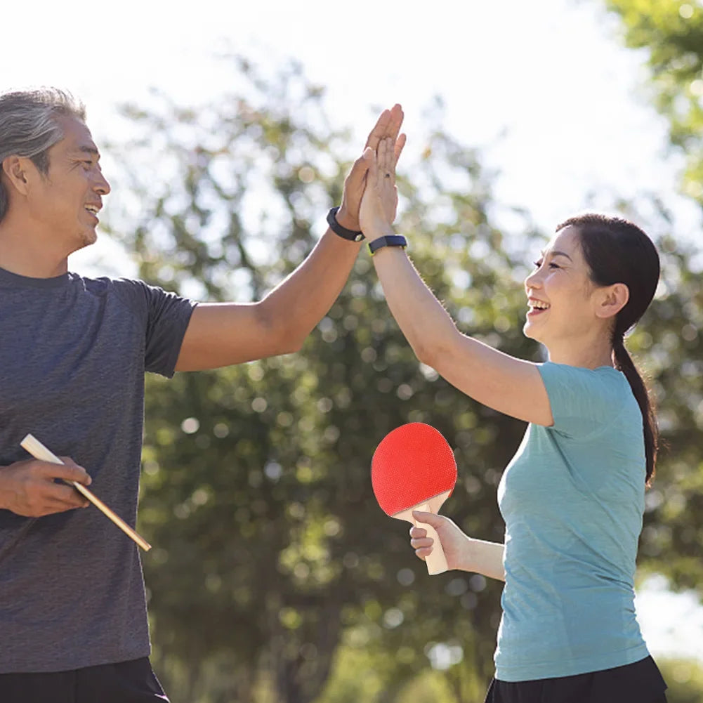 Ping Pong Paddle Set with Table Tennis Net and Post Set Table Tennis Racket Set for Indoor/Outdoor Games