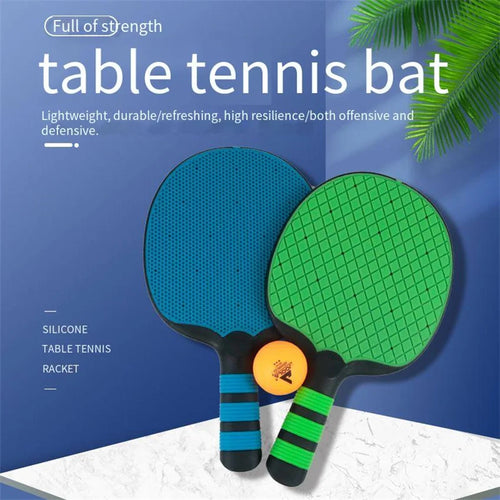 2025 One-piece Molding  Silicone Table Tennis Racket Soft Rubber Material Racket Surface Table Tennis Pad Fpr Children Best Gift