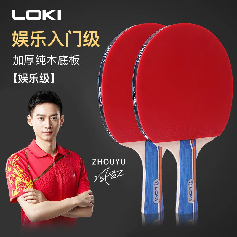 LOKI K3000 FL Long Handle Table Tennis Racket PingPong Rackets with RXTON 1 Ping Pong Rubber For beginner entry-level