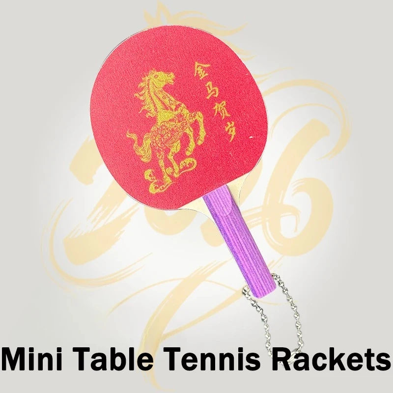 New Mini Table Tennis Rackets for Collection Display Souvenir Small Size Pingpong Racket for Children Signature Interest Blade