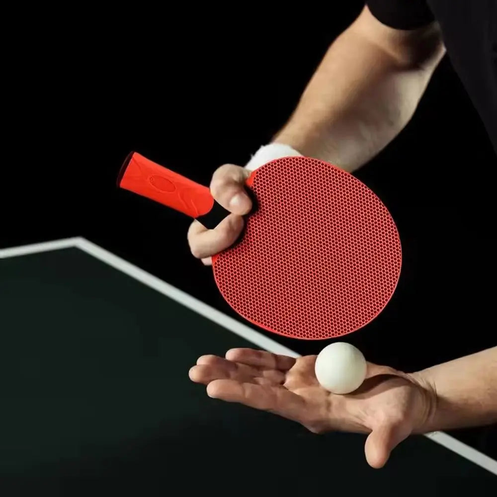 Comfortable Grip Table Tennis Rackets Silicone Professional Table Tennis Bats Ping Pong Racket for Student Beginner