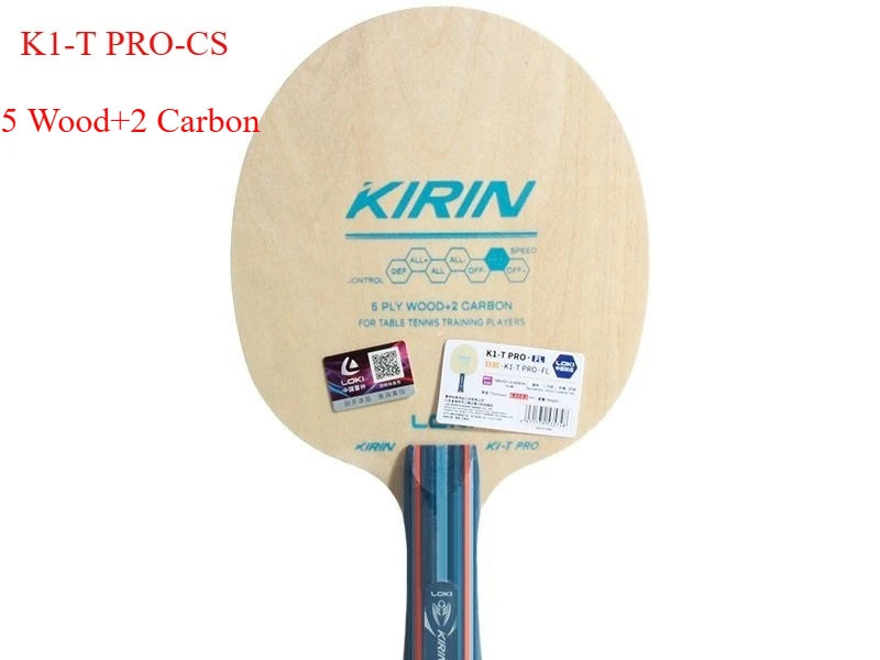 LOKI K1-TPRO Table Tennis Baseplate 5 Wood+2 Carbon Table Tennis Racket For Training Ping Pong Paddle Racket for Beginners