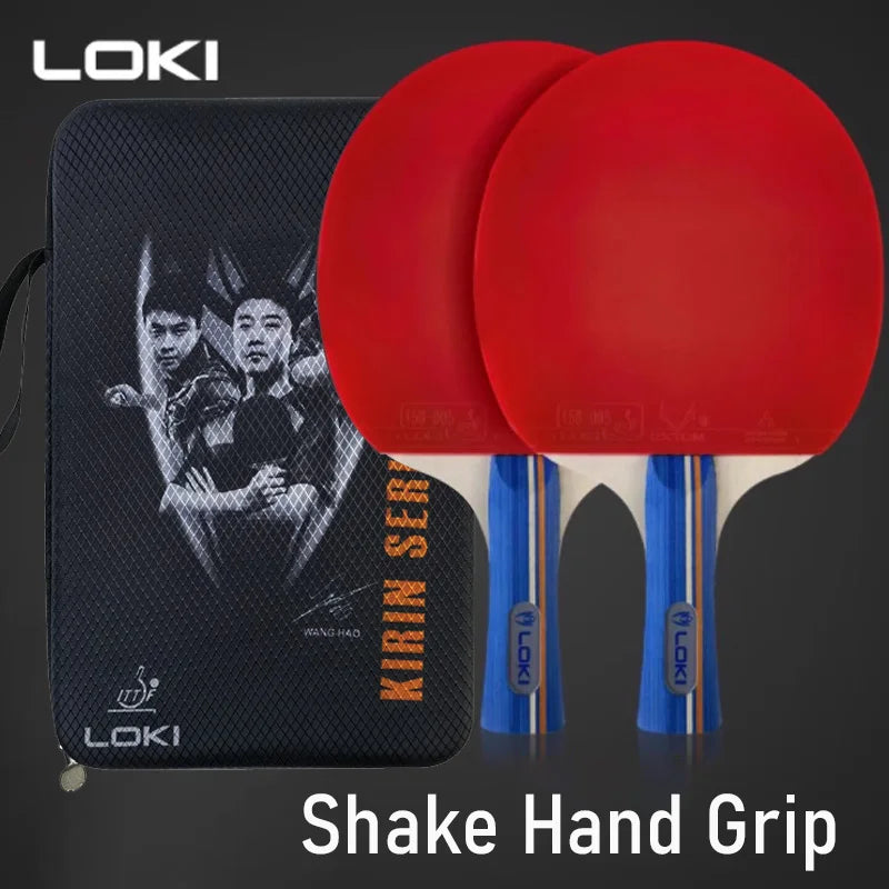 LOKI K1000 K3000 K5000 Table Tennis Rackets Set with 2 Pcs Ping Pong Paddle, 2 Original Balls & 1 Carrying Case