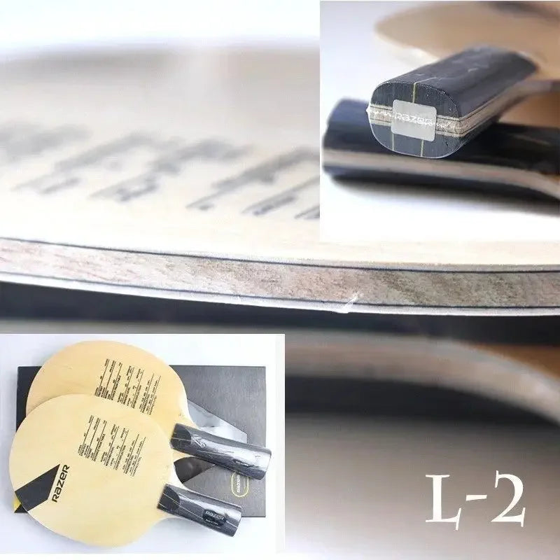 RAZER L2 Table Tennis Blade Pure Wood LightWeight ALL Type Professional Training Ping Pong Racket Blade for Beginner Children